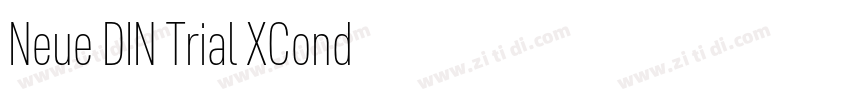 Neue DIN Trial XCond字体转换